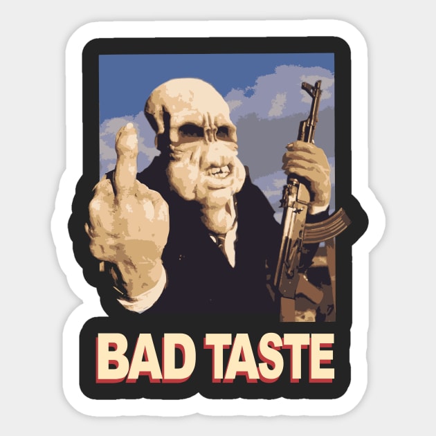 Bad Taste Classic Gore B Movie Sticker by Alexventura